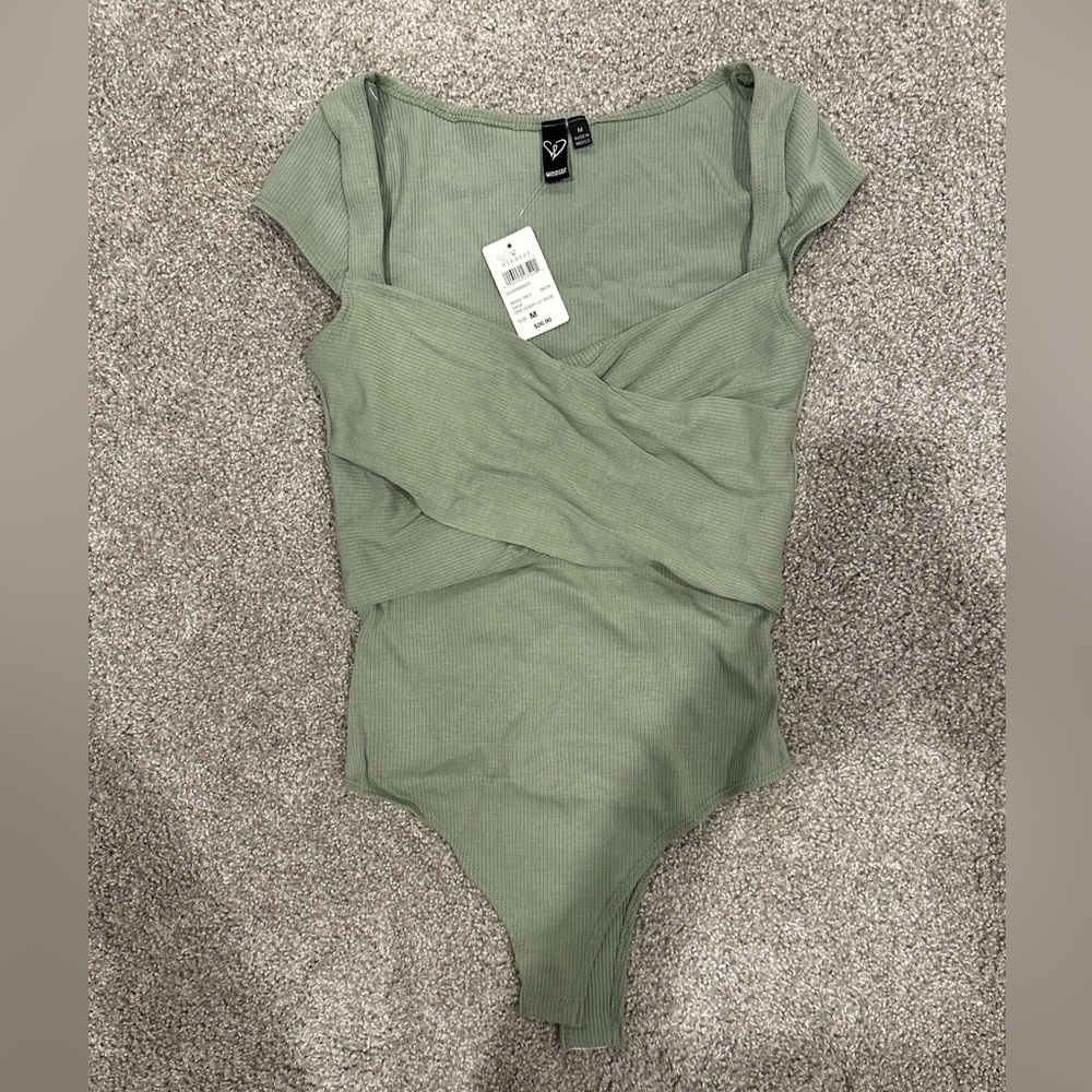 NWT Windsor Sage Green Bodysuit: Medium